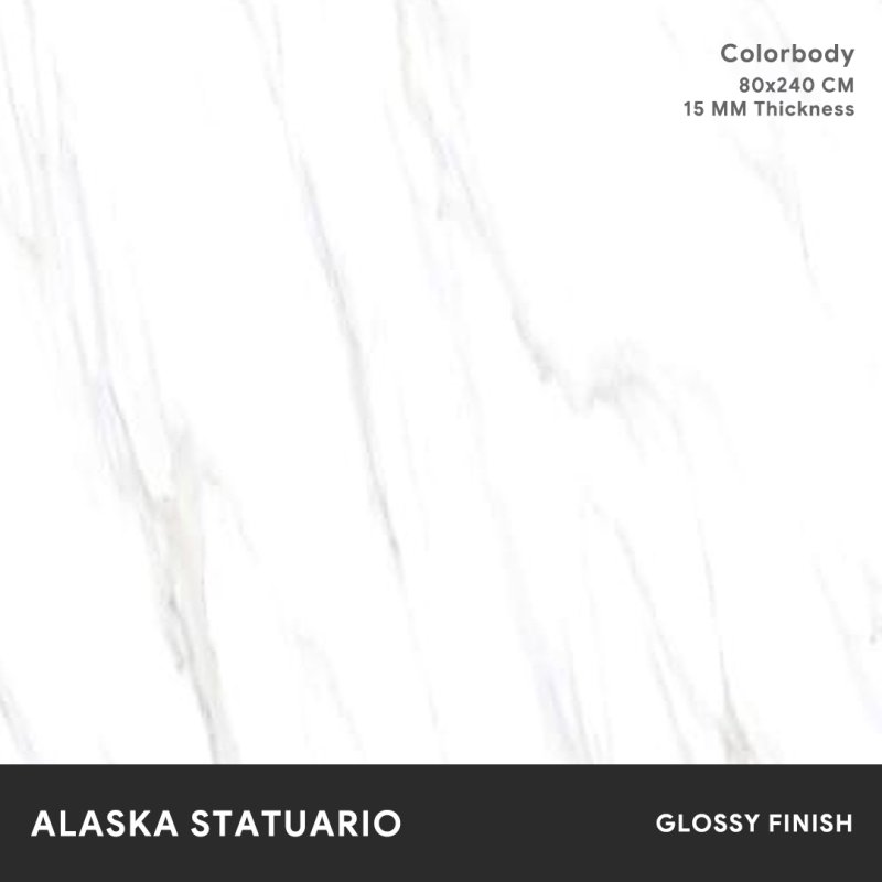Alaska Statuario - 80x240 CM ผิวเงา
