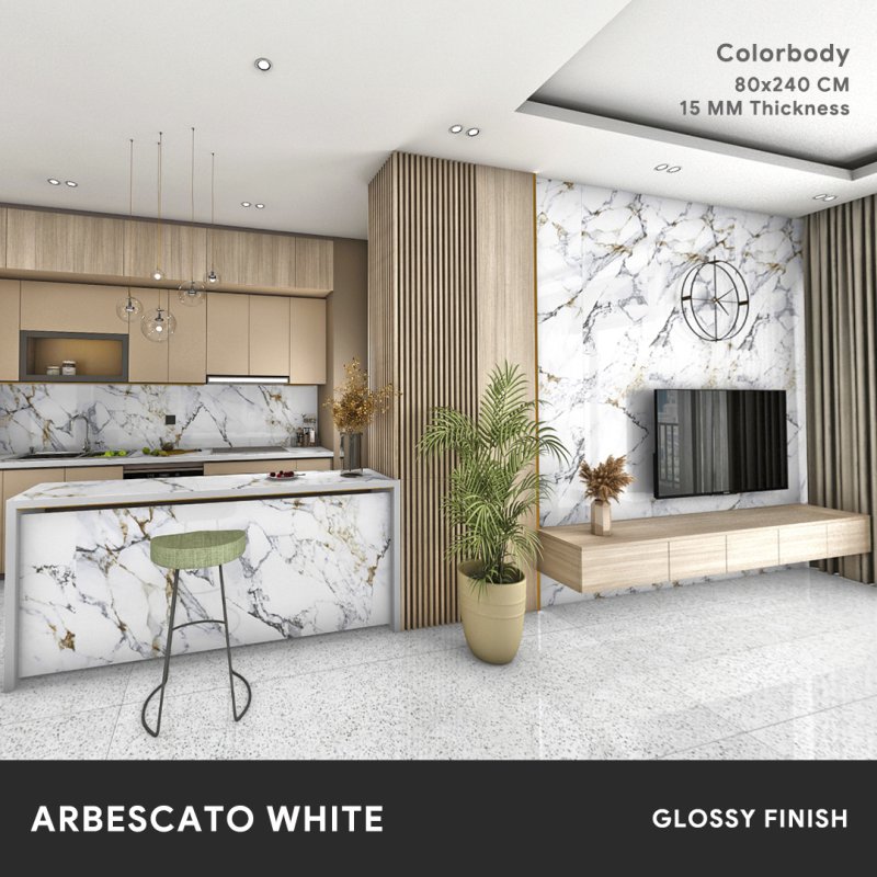Arbescato  White - 80x240 CM ผิวเงา