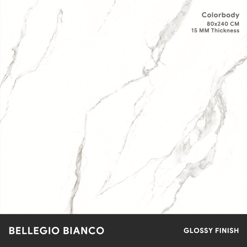 Bellegio Bianco - 80x240 CM ผิวเงา