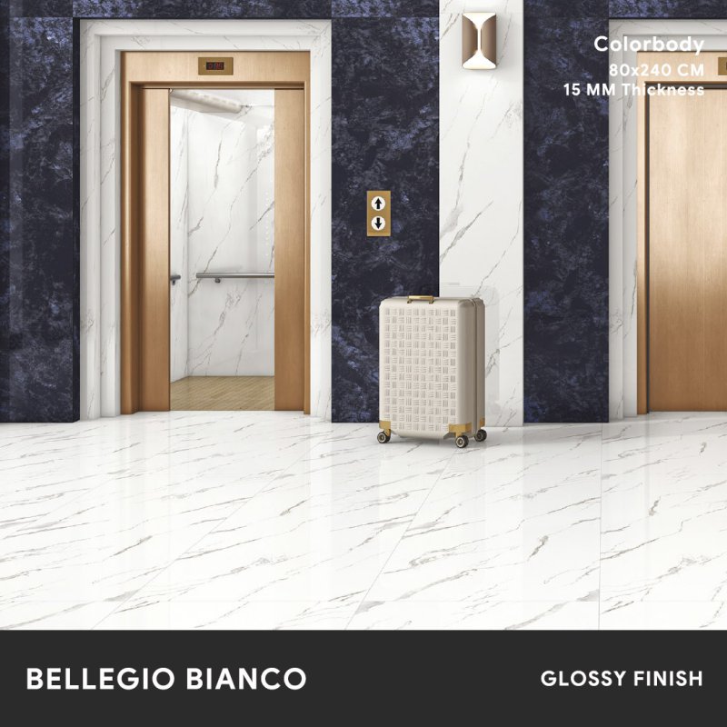 Bellegio Bianco - 80x240 CM ผิวเงา