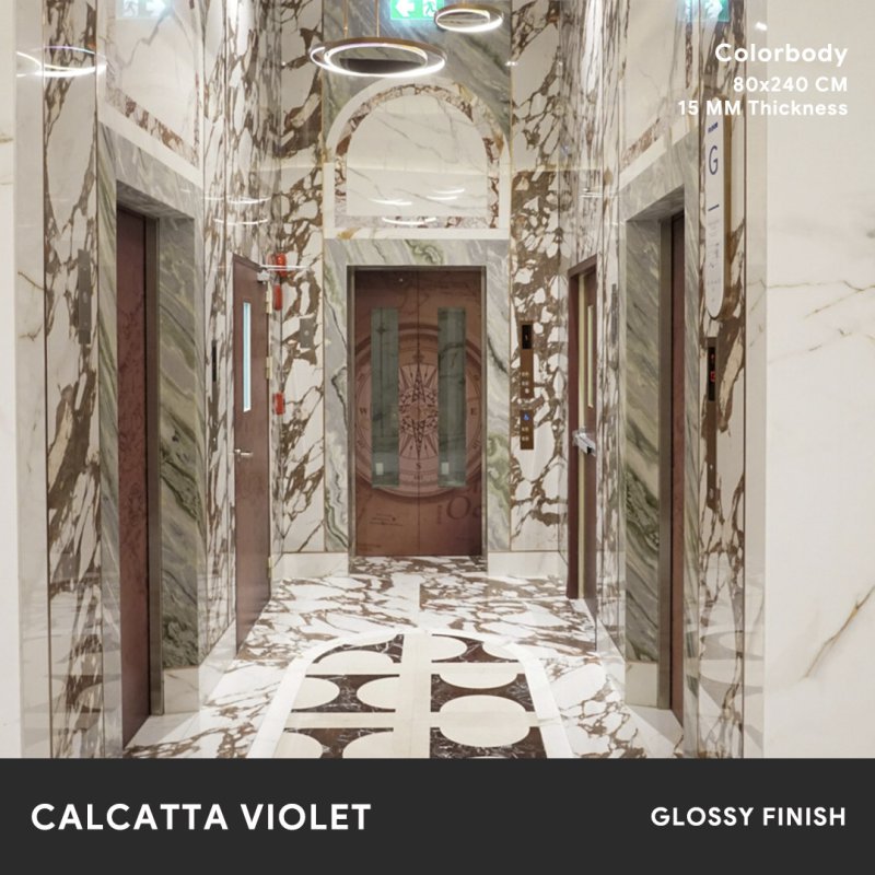 Calacatta Violet - 80x240 CM ผิวเงา