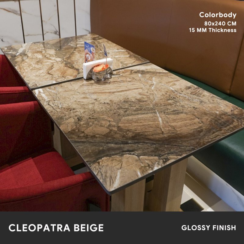 Cleopatra Beige - 80x240 CM ผิวเงา