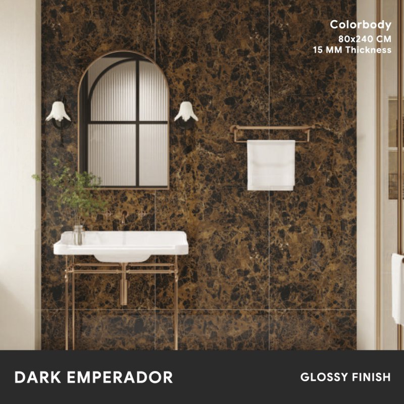 Dark Emperador - 80x240 CM ผิวเงา