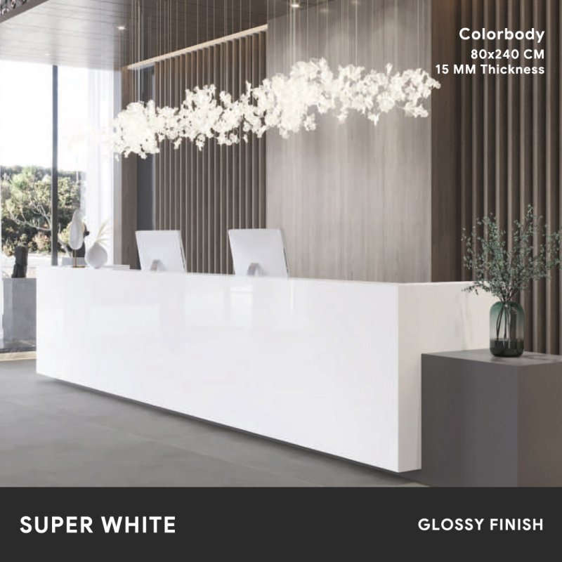 Super White - 80x240 CM ผิวเงา