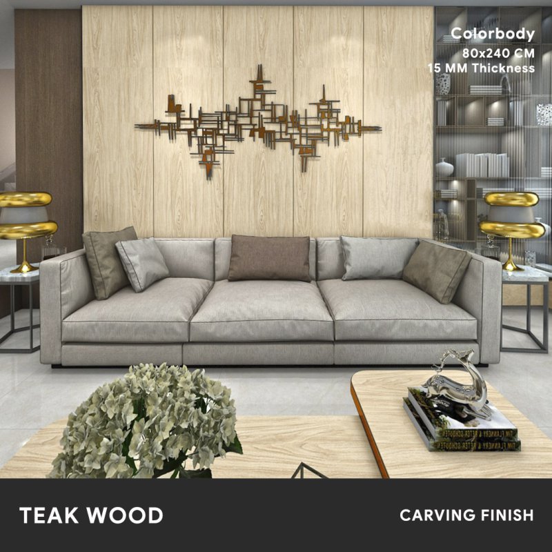 Teak Wood  - 80x240 CM ผิวด้าน