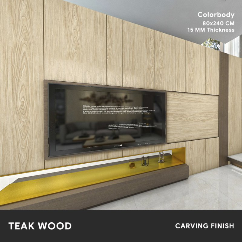 Teak Wood  - 80x240 CM ผิวด้าน