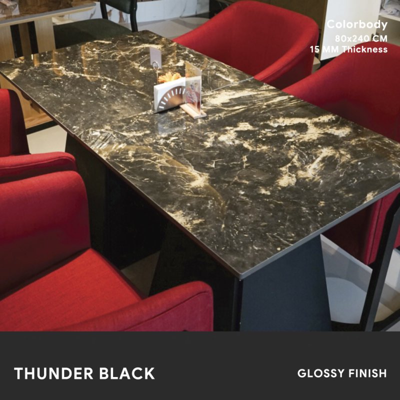 Thunder Black - 80x240 CM ผิวเงา