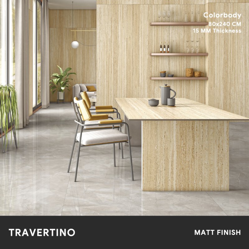 Travertino - 80x240 CM ผิวด้าน