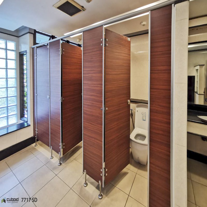 ผนังห้องน้ำสำเร็จรูป HPL ลายไม้