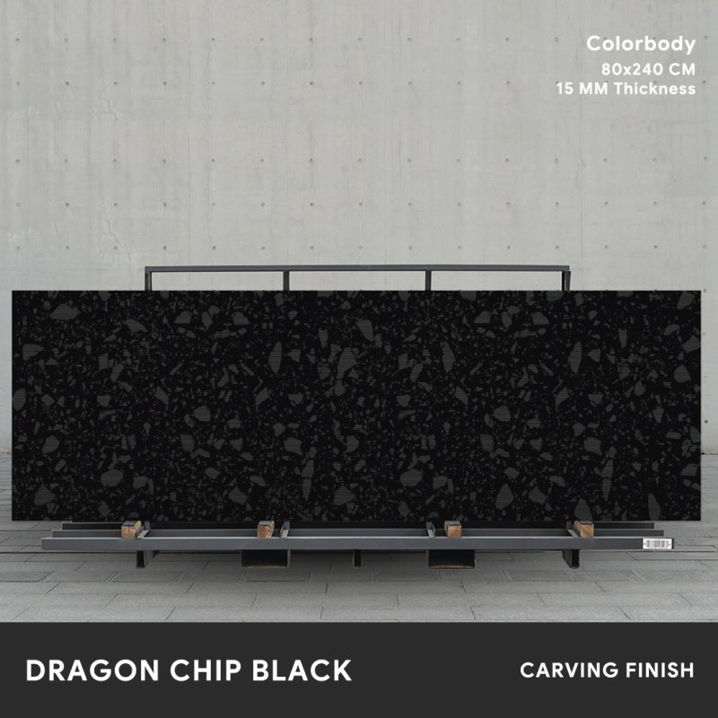 Dragon Chip Black - 80x240 CM ผิวด้าน