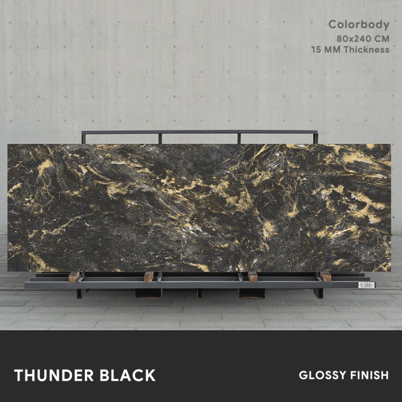 Thunder Black - 80x240 CM ผิวเงา
