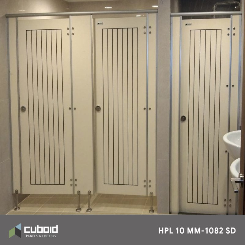 ผนังห้องน้ำสำเร็จรูป HPL สีพื้น